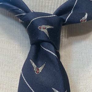70’s AIRLINES AIRMEN MILITARY AVIATOR NECKTIE WITH EMBLEM